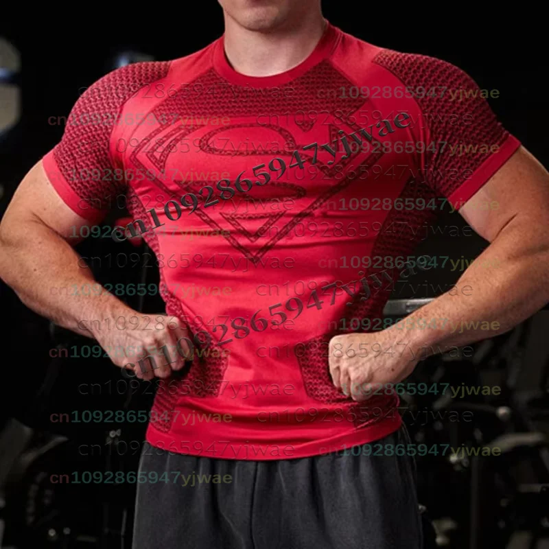 2026 Spring/Summer New style Kids/Men's Quick Dry Sports T-Shirt Tight Workout Breathable Gym Trendy O-Neck Short Sleeve Tee Top