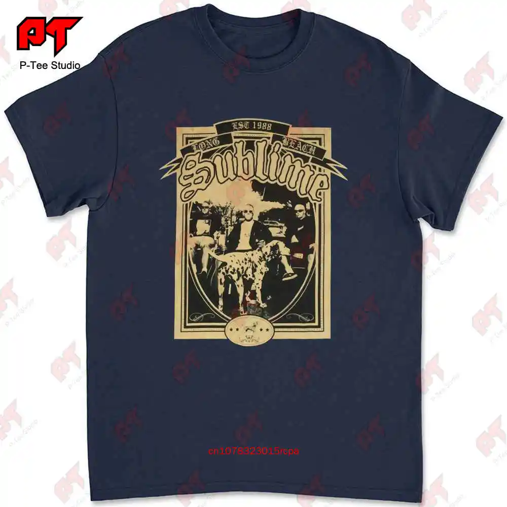 Sublime Est. 1988 Long Beach Dalmatian Band Pic T-shirt SSWH