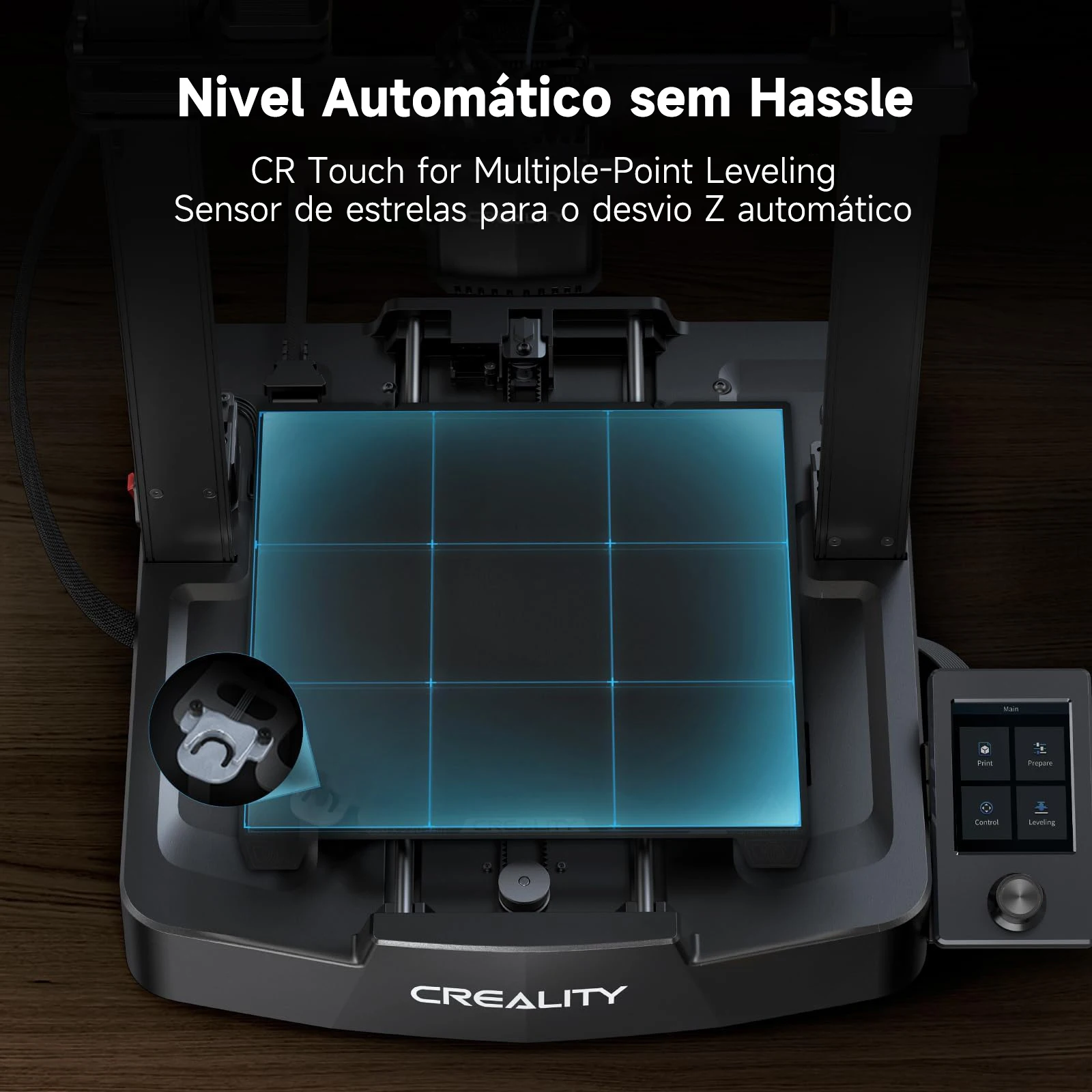 Impressora 3D Creality Ender 3 V3 SE Impressora 3D de 250 mm/s com nivelamento automático e extrusão direta altamente capaz de imprimir com mais