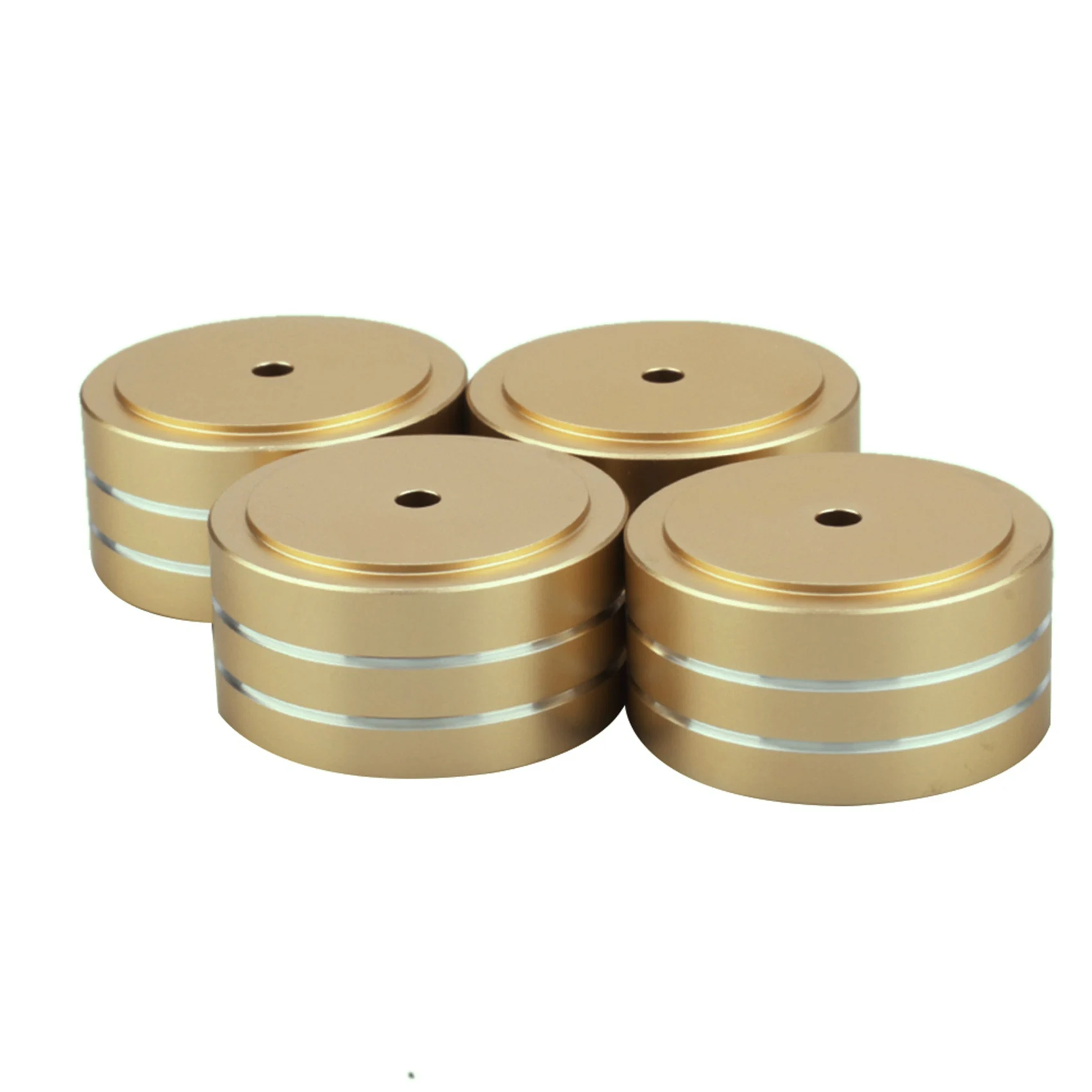 8Pcs 40X20mm Aluminum HIFI AMP Speaker Isolation Stand Turntable DAC Feet Pad (Gold)-Y18A