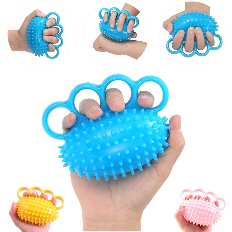 Hand Exercise Ball Finger Therapy Ball Grip Strengthening Improve Flexibility Squeeze Stress Relief Balls Adults Elder Kids