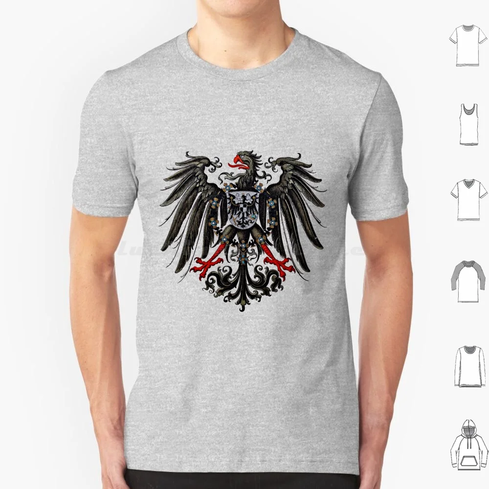 German Imperial Eagle T Shirt 6Xl Cotton Cool Tee German Germany Holy Roman Empire West Great Imperium Eagle Bird Beast Fantasy