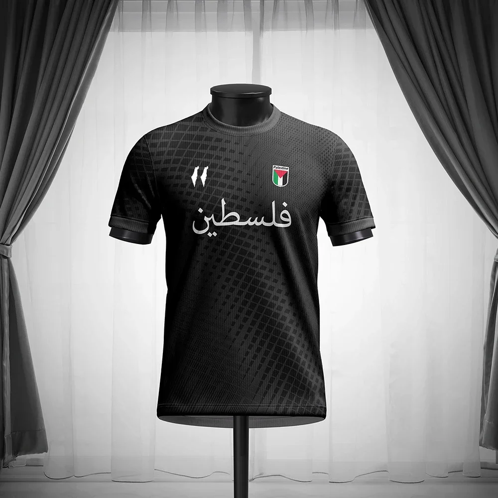 

2025 New Football Jersey Men's T-shirt Flag Printed Short Sleeve T-shirt Summer Sports Men's and Women's Short Sleeve Loose