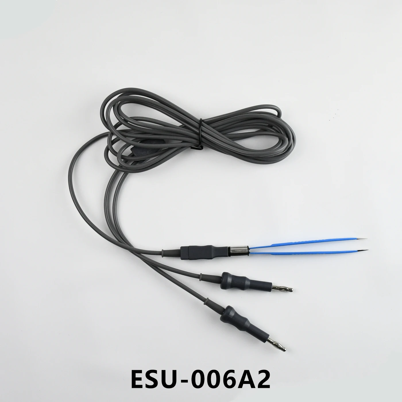 V-Lock Reusable Bipolar Forceps Cable Silicone Wire with 2mm 4mm Banana for European Connector Compatible