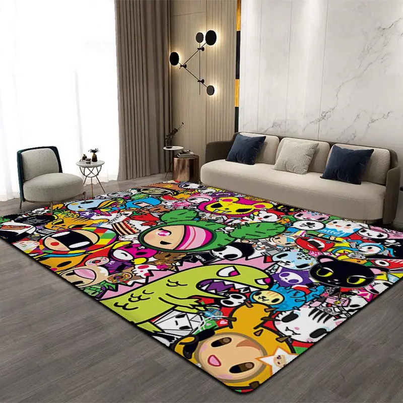 Japan Tokidoki Door Mat INS Style Soft Bedroom Floor House Laundry Room Mat Anti-skid Doormat Area Rug