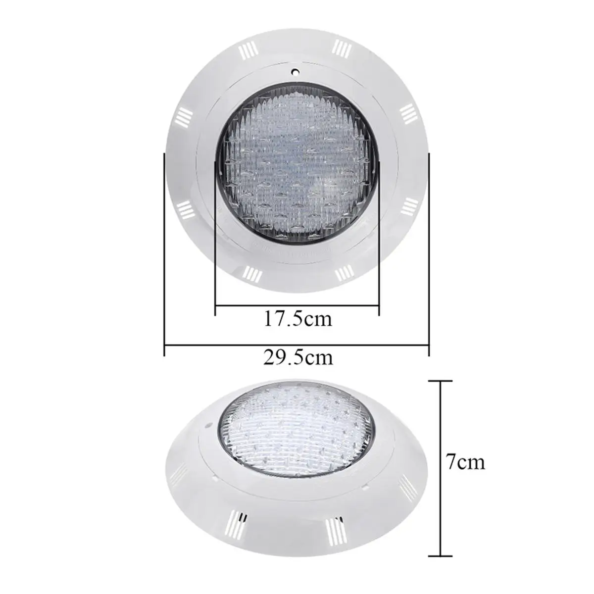 Luces LED subacuáticas para piscina, lámpara impermeable IP68 con control remoto, cambio de Color RGB, CA de 12V, 45W, para fiesta de boda