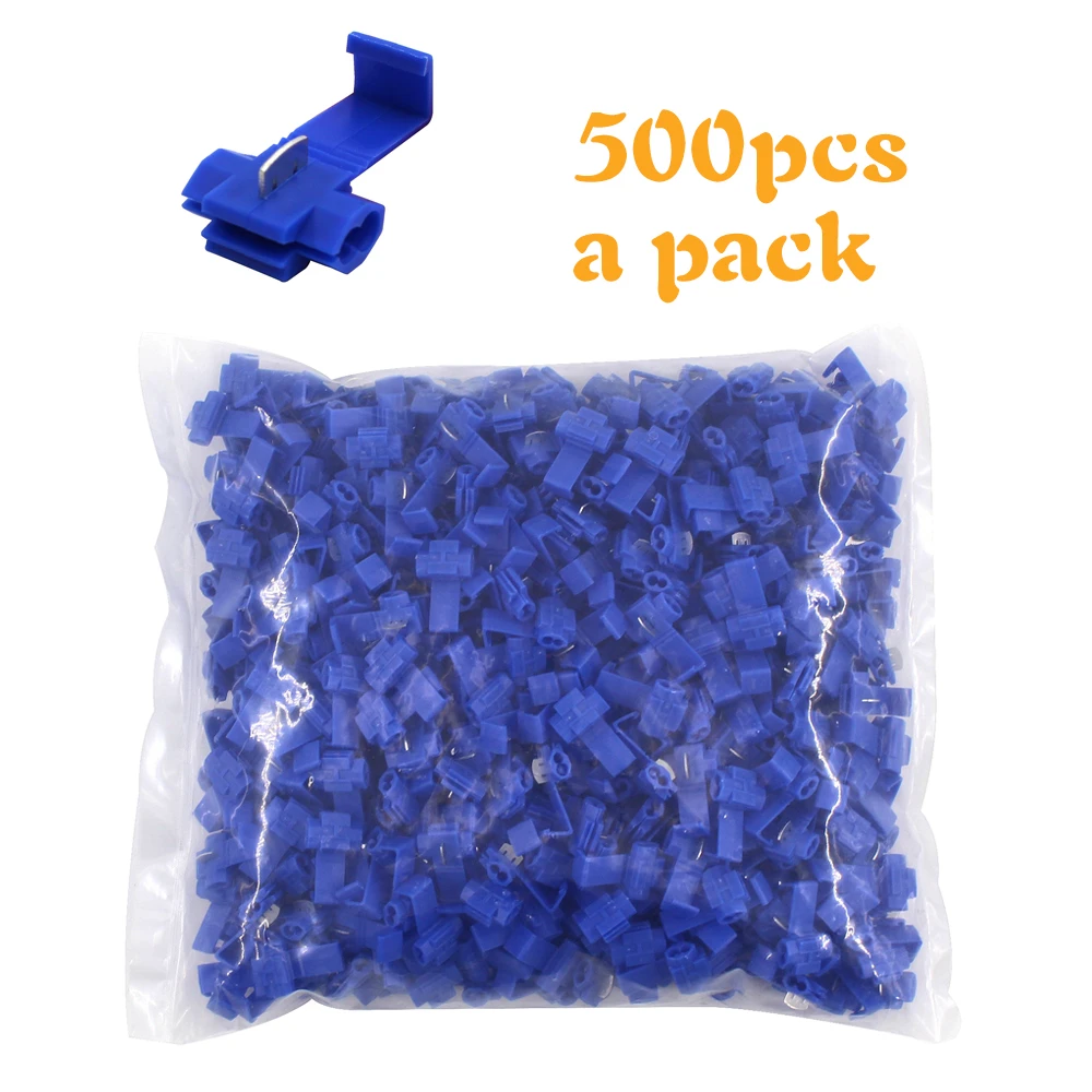 Adea Lock Wire Cable Connectors Pack Quick Splice Terminal Crimp Non-Destructive AWG 22-18 for Secure Electrical Connections