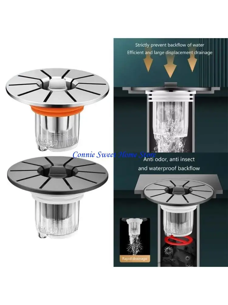 

LXAF Closing Floor Drain Detachable Basket Drain for Odor Prevention