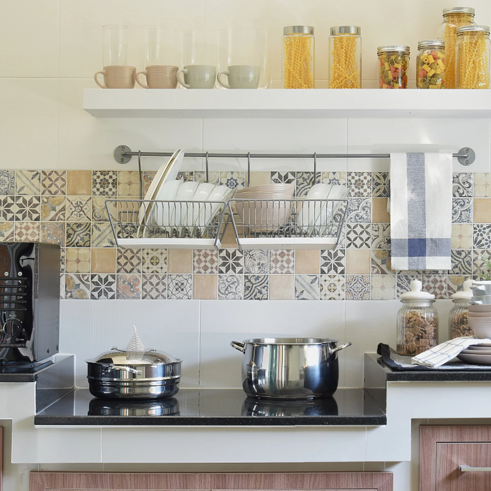 

2pcs Mini Triangle Pot Cover Caps Cotton Heat Proof Reusable Washable Kitchen Bakeware Microwave Oven Hot Dish Handle Covers