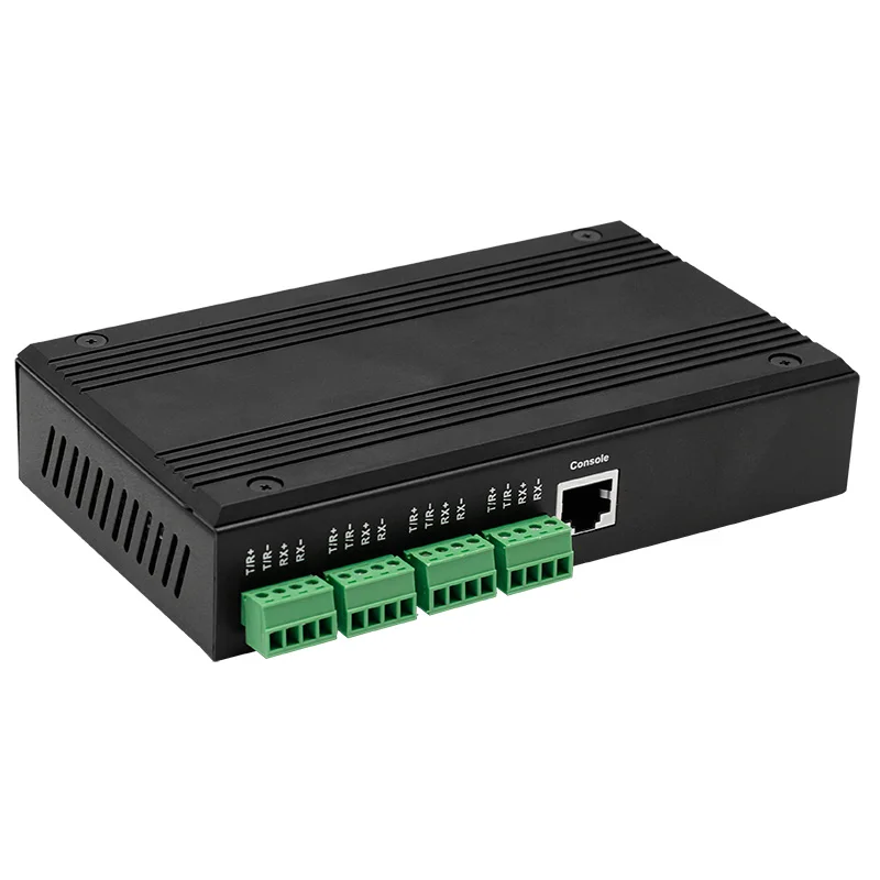 100M TCP/IP To 4-port RS232/485/422 Serial Server