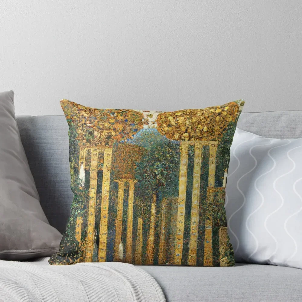 

Gustav Klimt Hanging Gardens of Babylon Throw Pillow christmas supplies autumn pillowcase Pillowcase Cushion pillow