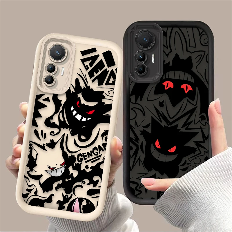P-Pokemon Gengarเคสโทรศัพท์สําหรับXiaomi Mi 15 Ultra 14 13 12S 12X 11 Lite 5G NE 13T 12T 11T 14T Proซิลิโคนกันกระแทก