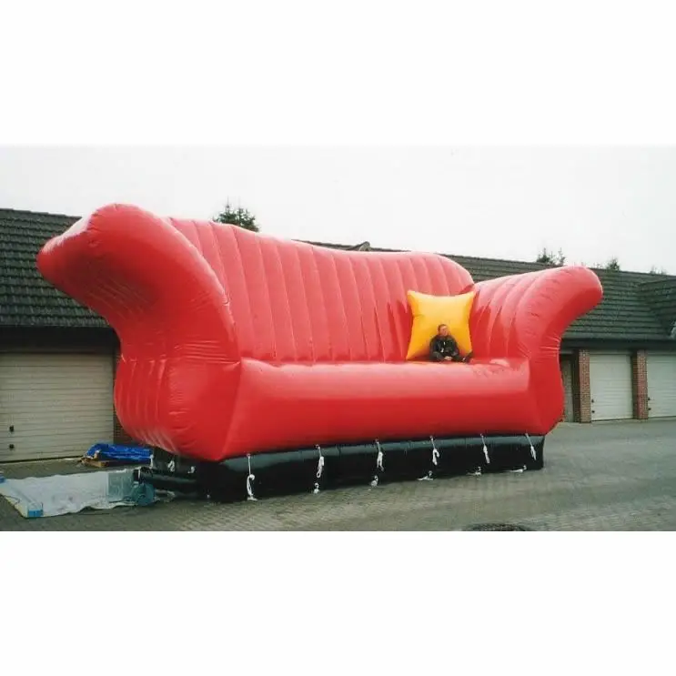 Hot sale 3-10m Long Custom Size Outdoor/Indoor Inflatable Air Sofa Giant Inflatable Chairs and Sofas with logo For Sale