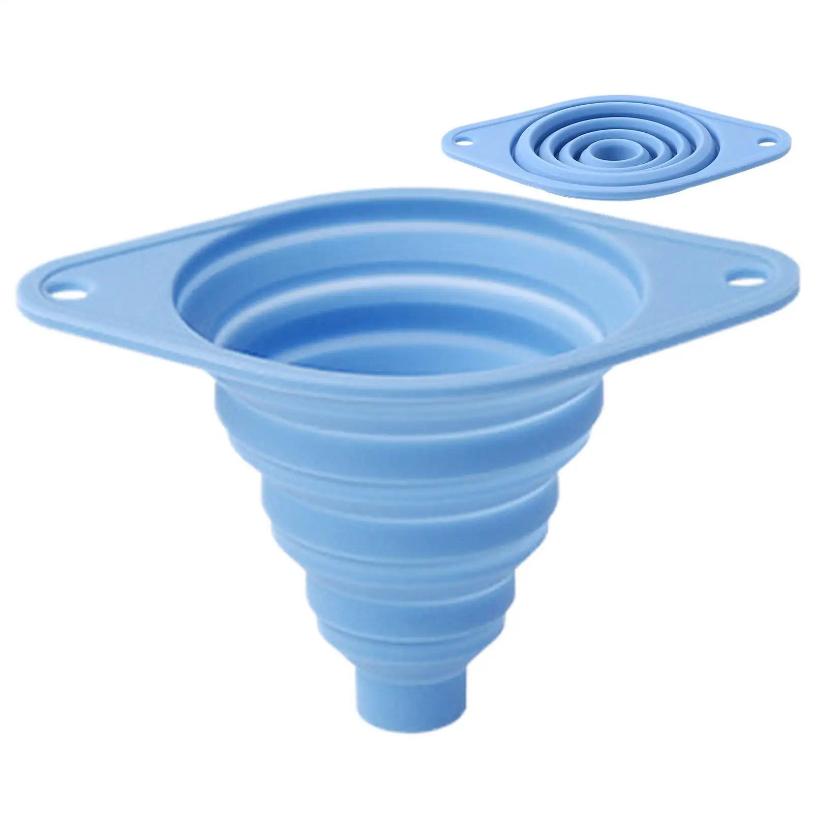 Kitchen Funnel Foldable Silicone Portable Household food grade Funnels Mini oil pouring wide mouth funnel For Kitchen Tools
