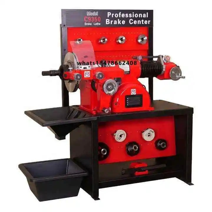 C9350C Vertical Automobile Brake Disc and Drum Lathe for Auto Repair with Polishing Function