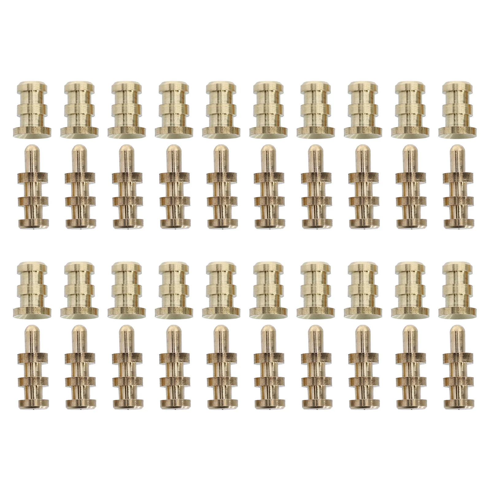 20Sets Table Leaf Dowel Pin Heavy Duty Metal Alignment Pin for Dining Table Extension Replacement Rustproof Sturdy Connector