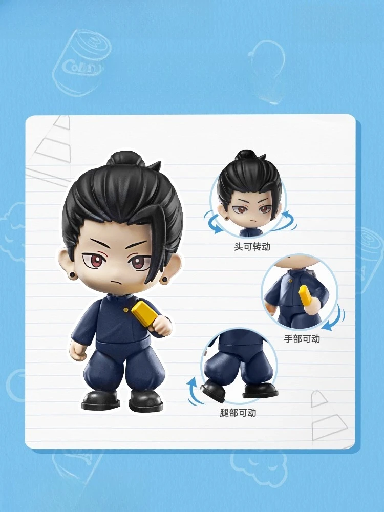 Jujutsu Kaisen Anime Figure Kawaii Satoru Gojo Itadori Yuji Fushiguro Megumi Kugisaki Assembling Dolls Model Gift Toys