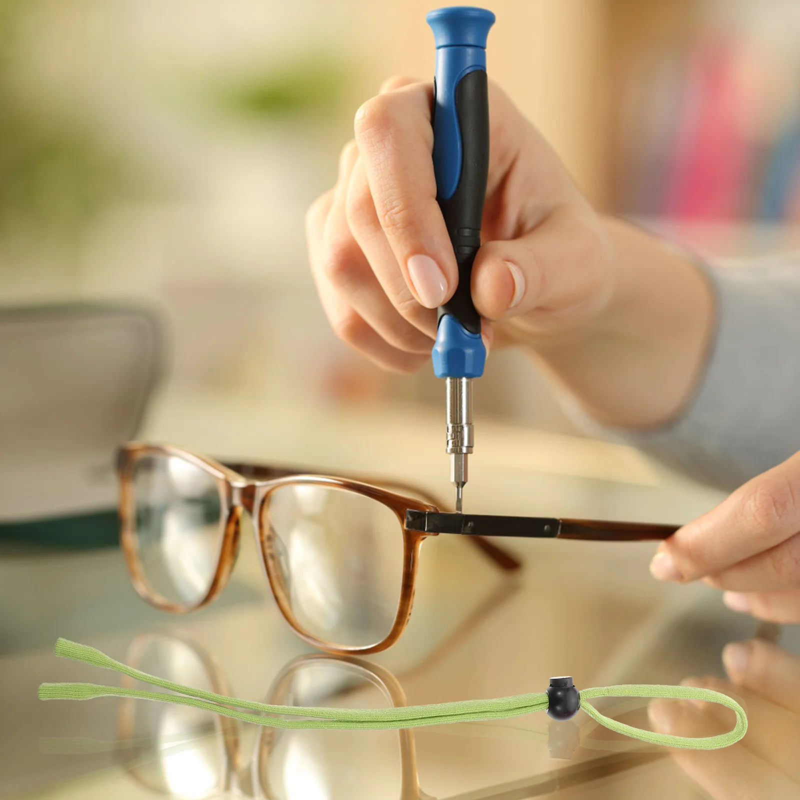 6 Pcs Solid Color Glasses Rope Eyeglass Premium Cord Hanging Eyeglasses Strap Mask Practical Accessory Anti-lost Nylon Fixing