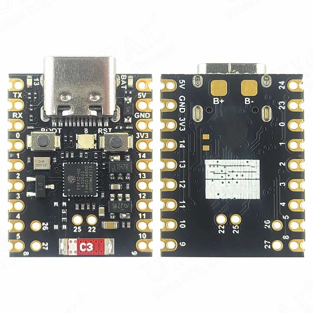 Mini módulo de placa de desenvolvimento ESP32-H2 para aprendizagem de programação de microcontrolador USB tipo-C ESP32 H2