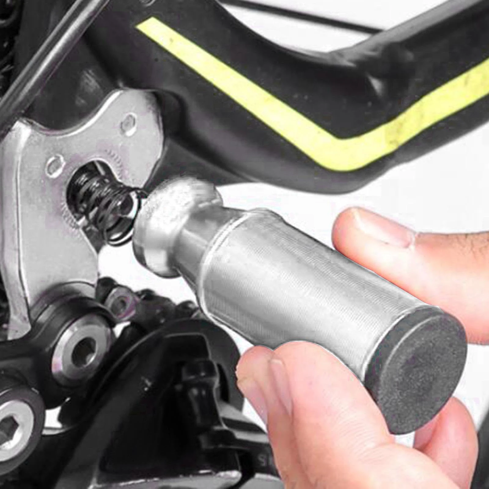 For Mountain Bike Rear Derailleur Guard with Dual Functionality Aluminum Bracket for Derailleur Shielding and Accessory Mounting