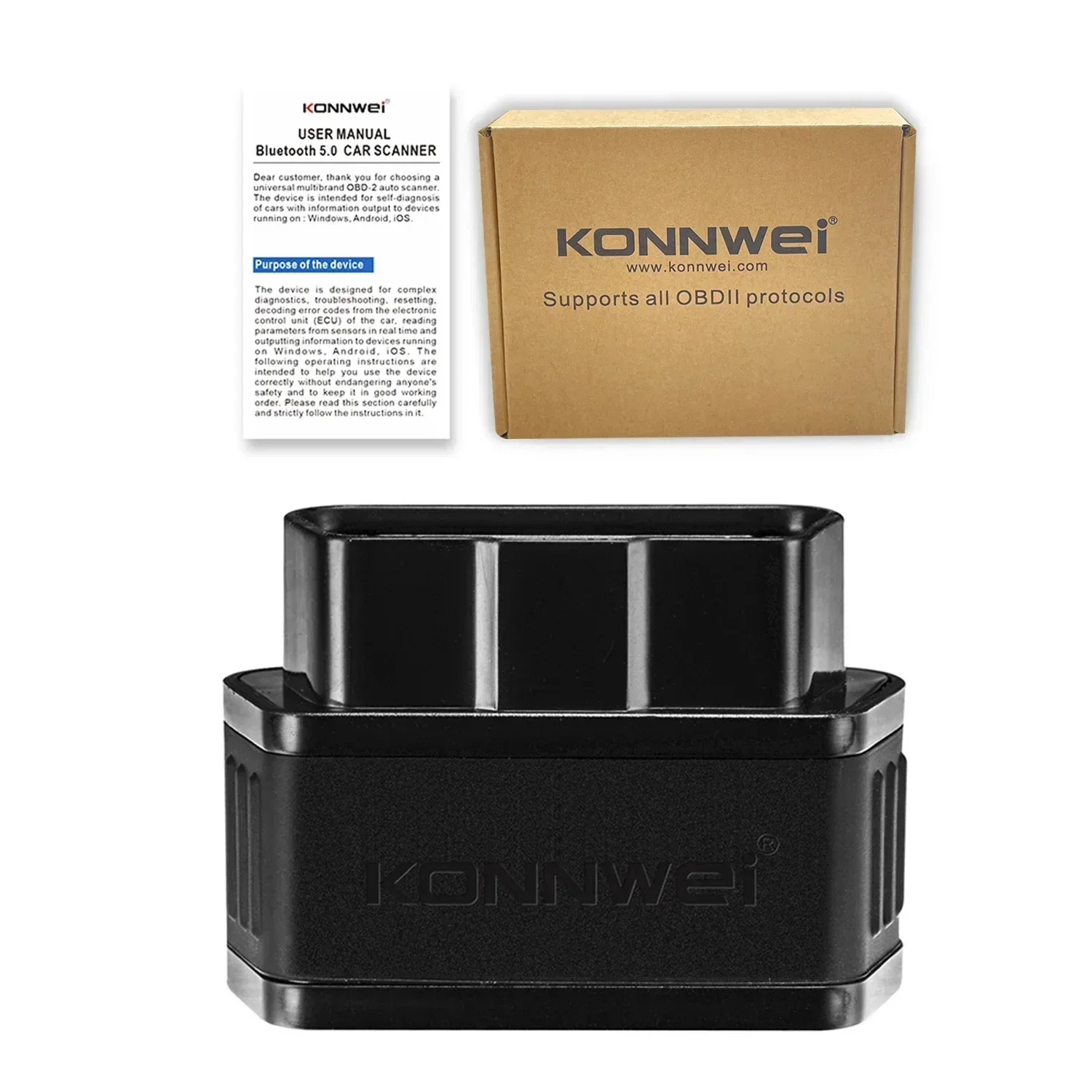 KONNWEI KW903 ELM327 V1 5  OBD2 Scanner For Android iOS iPhone OBD 2 Car Code Reader Automotive iCar2