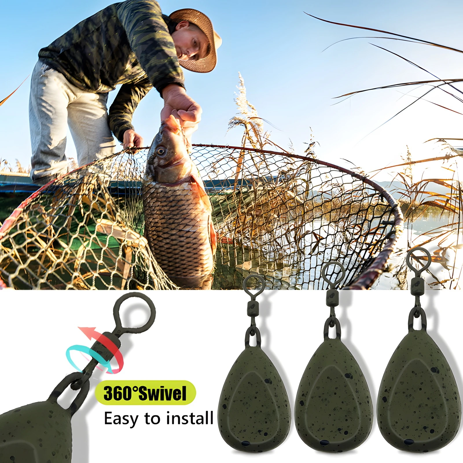 Plomos para pesca de carpa resistentes a la corrosión - imagen 5