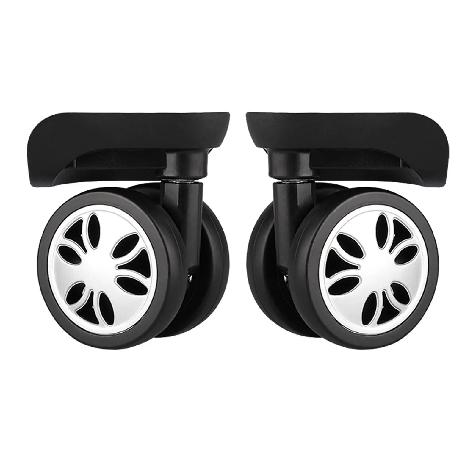 2x Suitcase Wheels Swivel Casters Luggage Accessories Quiet Flexible 360 Degree Rotation Luggage Wheels Replacement Suitcase