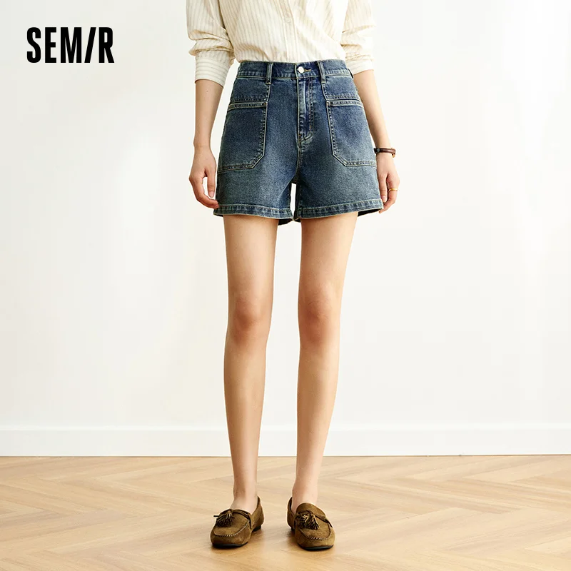 

Semir Jeans Women Semi Elastic Waist 2025 New Summer Fashion Shorts Trendy Casual