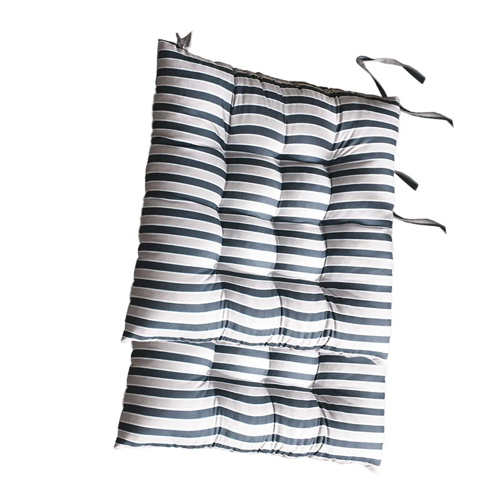 2Pcs Striped Pattern Thickened Home Seat Cushion for Office Chair Dining Room Decor Comfortable Easy Clean Stylish Lovely