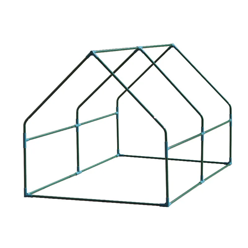 Portable Mini Greenhouse Kit Walk-in Plant Shelter with Metal Frame PE Cover for Garden Balcony Winter Protection