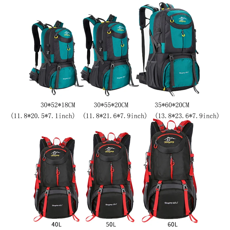 Mochila de senderismo de gran capacidad para hombre, bolsas impermeables de montaña Unisex, mochila de viaje para acampar, paquete de bolsa