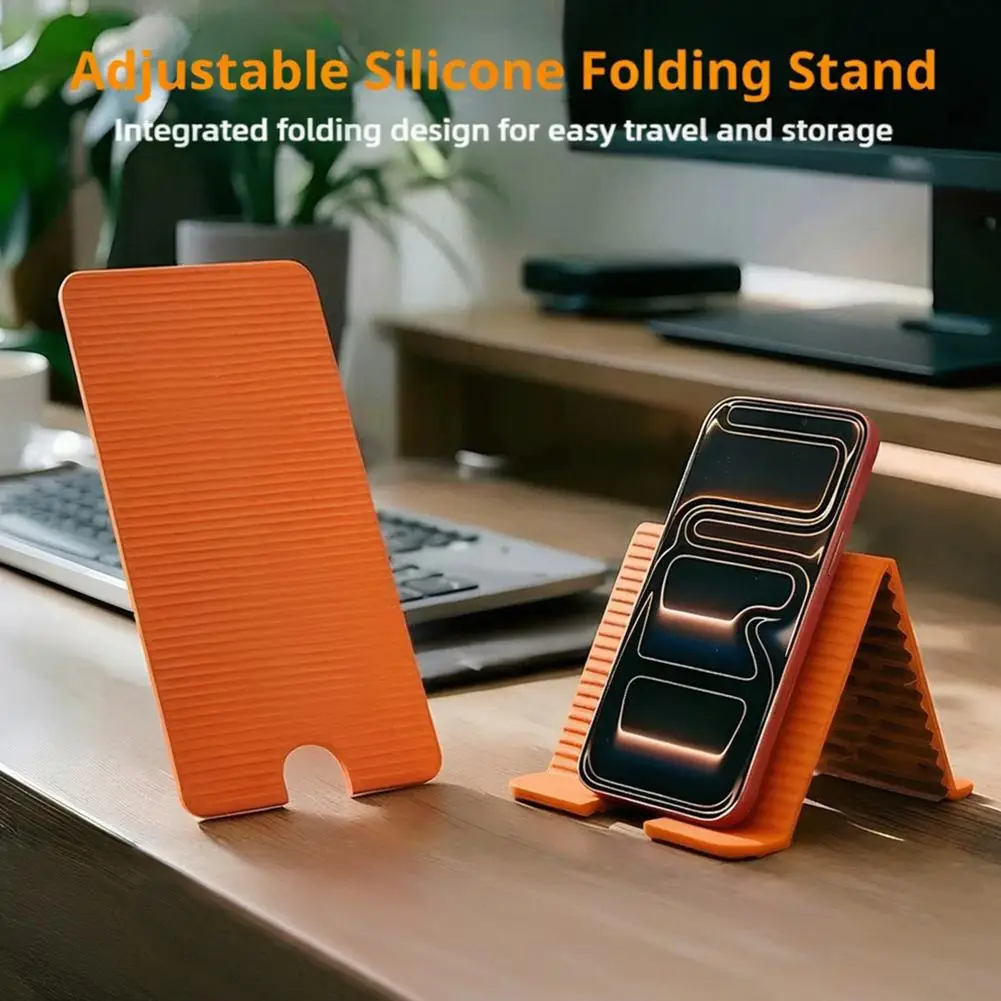 Portable Flexible Phone Stand Foldable Phone Holder,Desktop Tablet Laptop Stand,Adjustable Stand For Mobile Phone Devices
