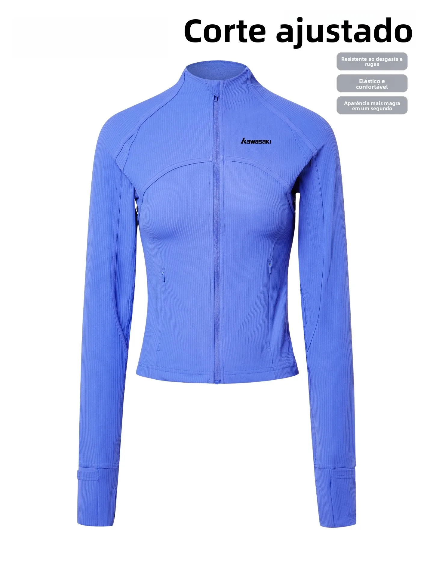 top-da-yoga-da-donna-con-zip-manica-lunga-blu-abbigliamento-sportivo-outdoor-traspirante-in-nylon-spandex-ad-asciugatura-rapida