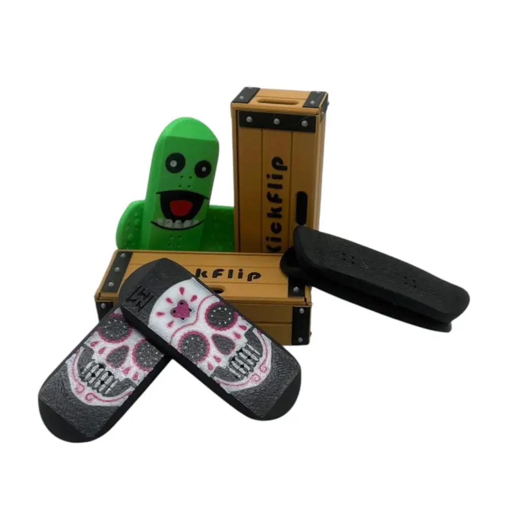 Neues Kickflip Magnetisches Skateboard Mini Finger Skateboard 3D Gedrucktes Spielzeug Freizeit Stressabbau Magnet Puzzle Geschenk für Freund – Detail 2
