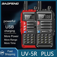 Baofeng UV-5R Plus UHF/VHF Tri-Power Walkie Talkie 50 KM USB Long Range Upgrade of UV 5R UV-10R S9 Plus Two Way Radio