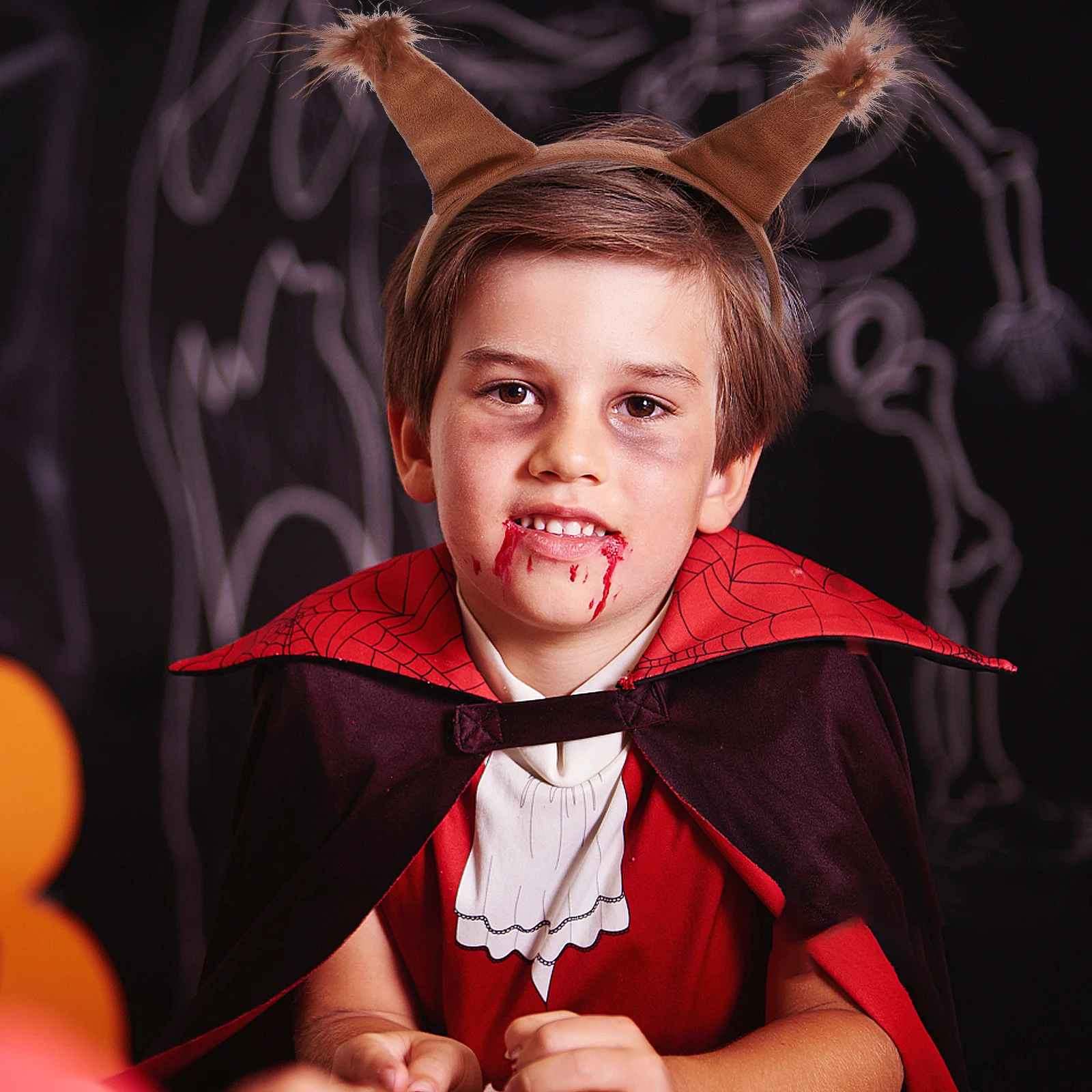 1 세트 다람쥐 귀 머리띠 꼬리 세트 조정 가능한 부드럽고 편안한 코스프레 파티 의상 다람쥐 귀 머리띠 사진 소품