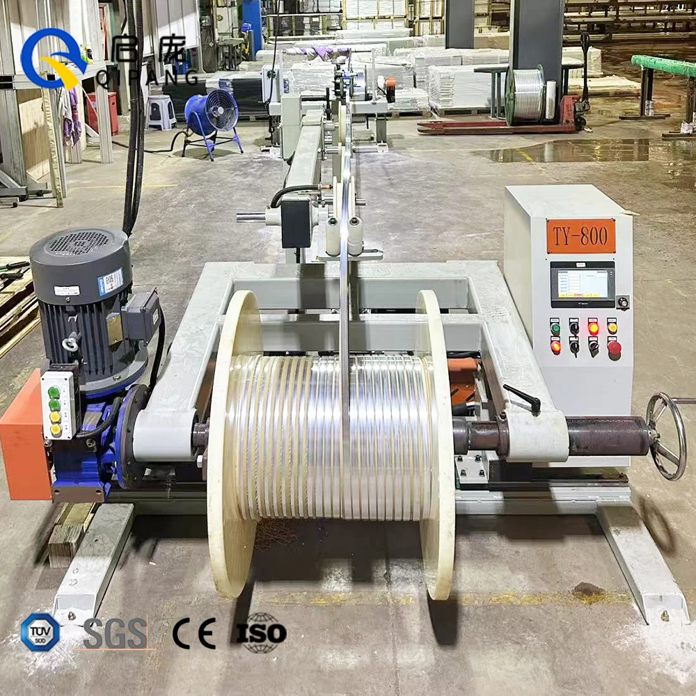 Qipang 380V 50HZ Servo Capacity Load2,000 Kgs.Traverse PLC  Filament Move on Rail Cable Take up Machine