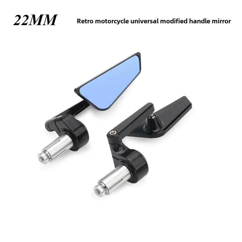 

2PCS 7/8" 22mm Motorcycle Aluminum Bar End Side Rearview Mirror Universal Motorbike Bike Handlebar Rear View Mirrors