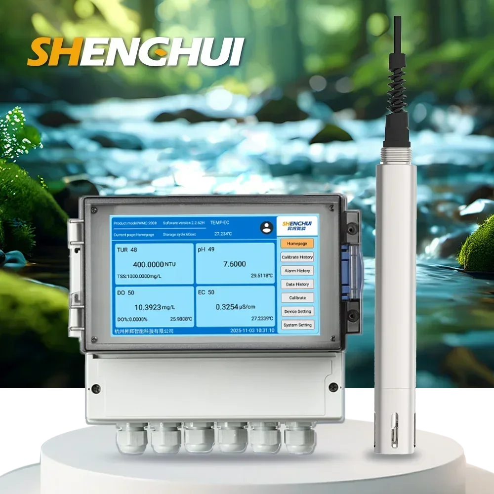 2026 Industrial Meter Sensor Online Electrode 0-14pH Probe for Measurement RS485 ORP Controller Industrial Controller
