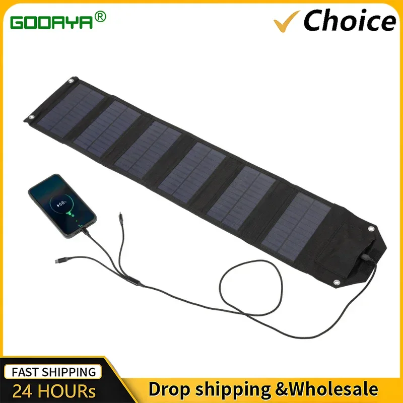 60W 80W 100W faltbares Solarpanel 5V USB tragbare Falttasche Ladegerät für Telefon Outdoor Camping wasserdichte Power Bank