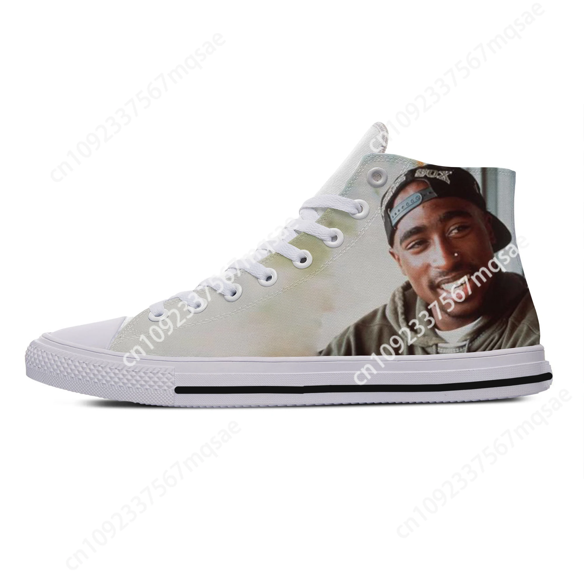 Hot Cool Fashion Hip Hop New Summer High Quality Sneakers Casual Shoes Mens Womens 2pac Tupac All High Help Classic Board Shoes