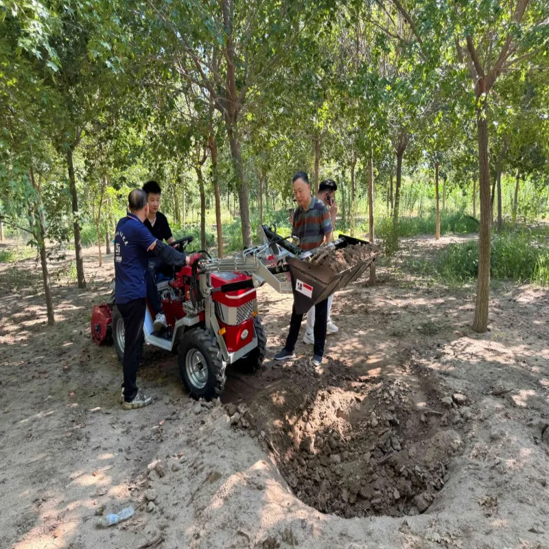 Garden Orchard Wheel Tractor Free Shipping, Compatible with Front Loader, Lawn Mower, Bulldozer, Rotary Tiller for Land Manageme