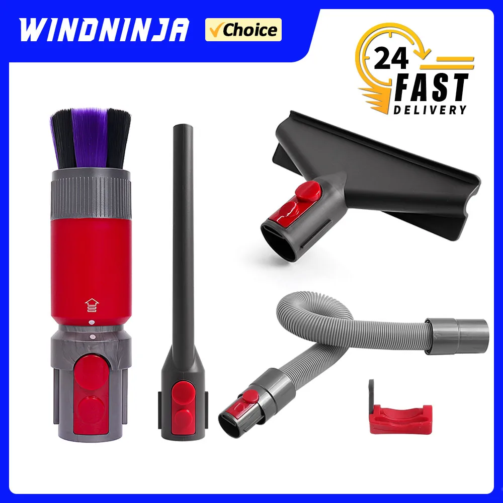 

Запчасти для пылесоса Dyson V7 V8 V10 V11 V15, щетка для пыли без царапин, гибкий удлинительный шланг, запасные аксессуары