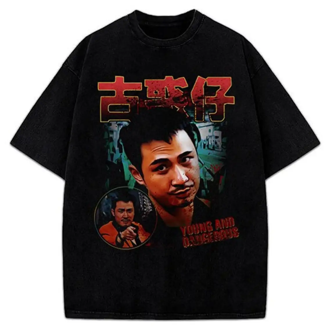 Young And Dangerous Ugly Kwan Francis Ng Vintage 90's Style Grapic T Shirt