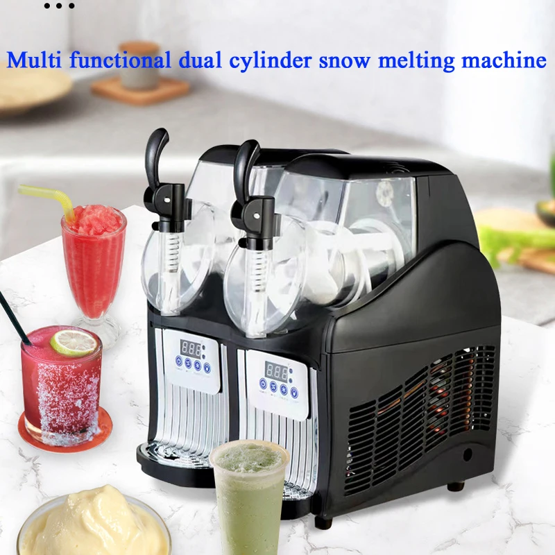 

Коммерческая машина для слякоти, 4 л, двойная чаша, режимы холодного и замораживания, батончики для приготовления замороженных напитков из нержавеющей стали, смузи Маргариты