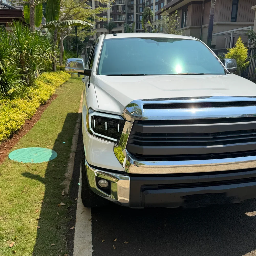 

Для Toyota Tundra Sequoia 2014-2021 автоматические фары в сборе, обновленный динамический эффект запуска, светодиодный 4-объектив проектора, автомобильные аксессуары