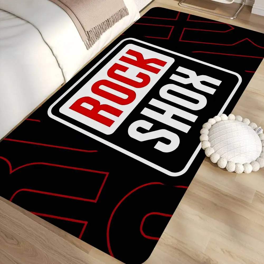 R-Rock-Shox Mountain Bike Floor Mat Retro Multiple Choice Living Room Kitchen Rug Non-Slip Modern Home Decor