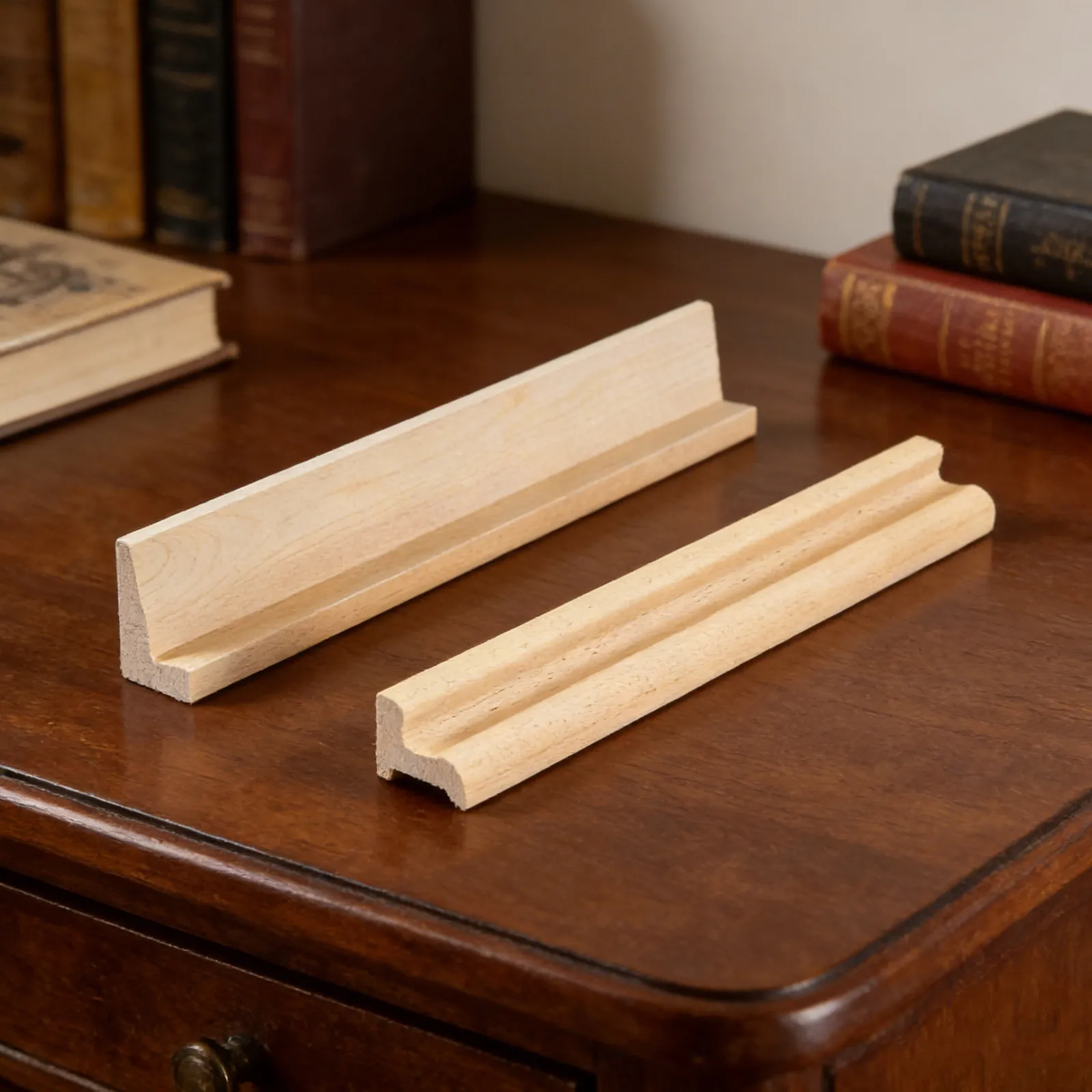 

6Pcs Wooden Domino Organizer Tray DIY Craft Display Base Rack for Home Decor Office Letter Tiles Chess Board for Kids