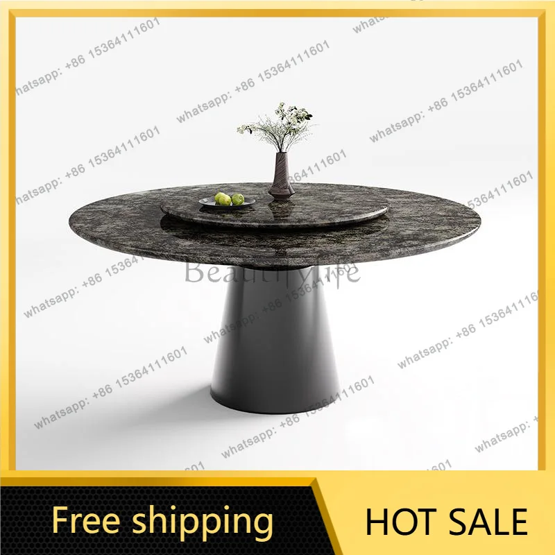 Factory Direct Sales Marble Rectangle Italian Light Luxury High-end Table High-end Dining Table