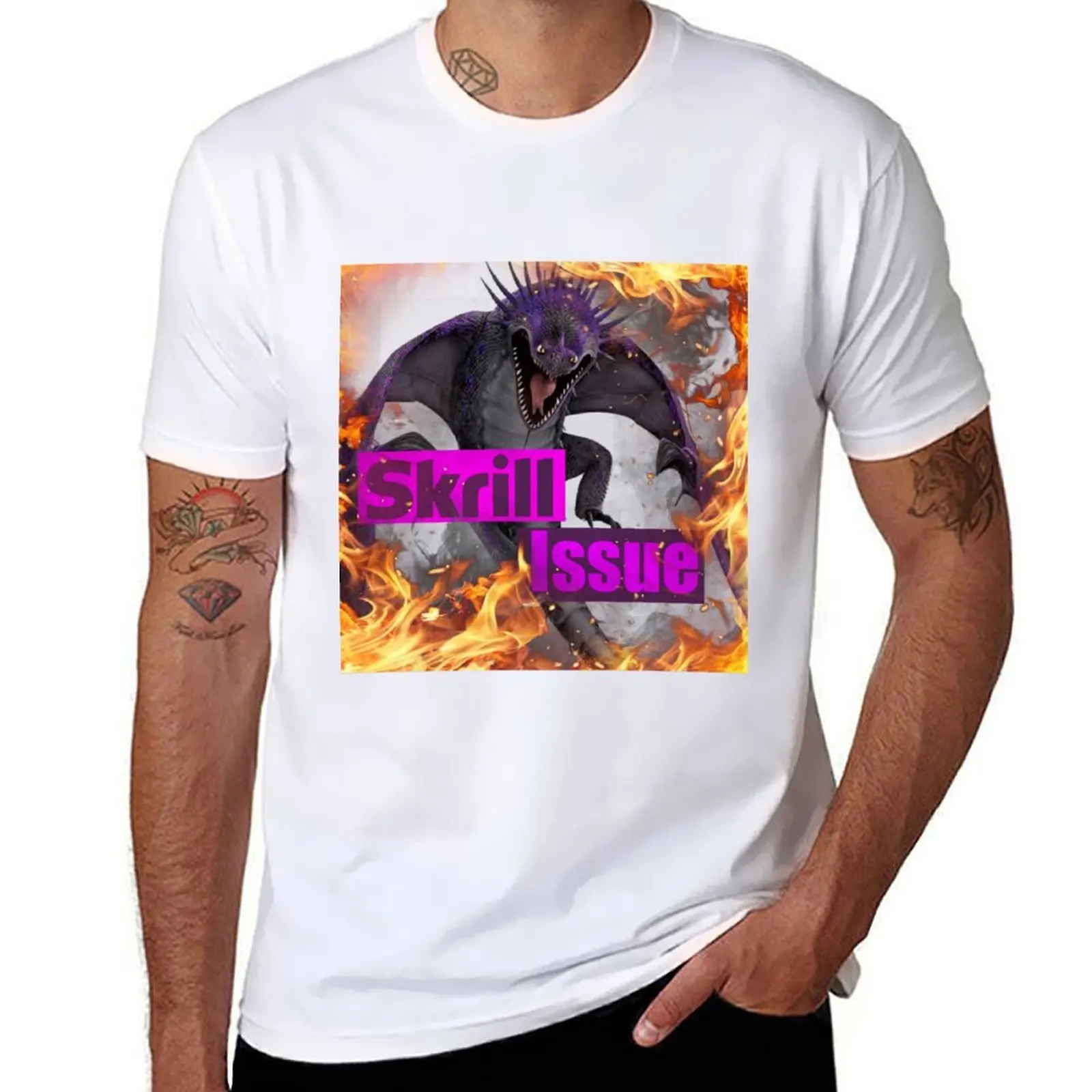 

Skrill Issue T-Shirt man t shirt summer man t shirt cotton high quality T-Shirt